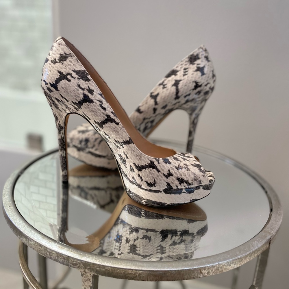 Vince Camuto Snake Print Pump